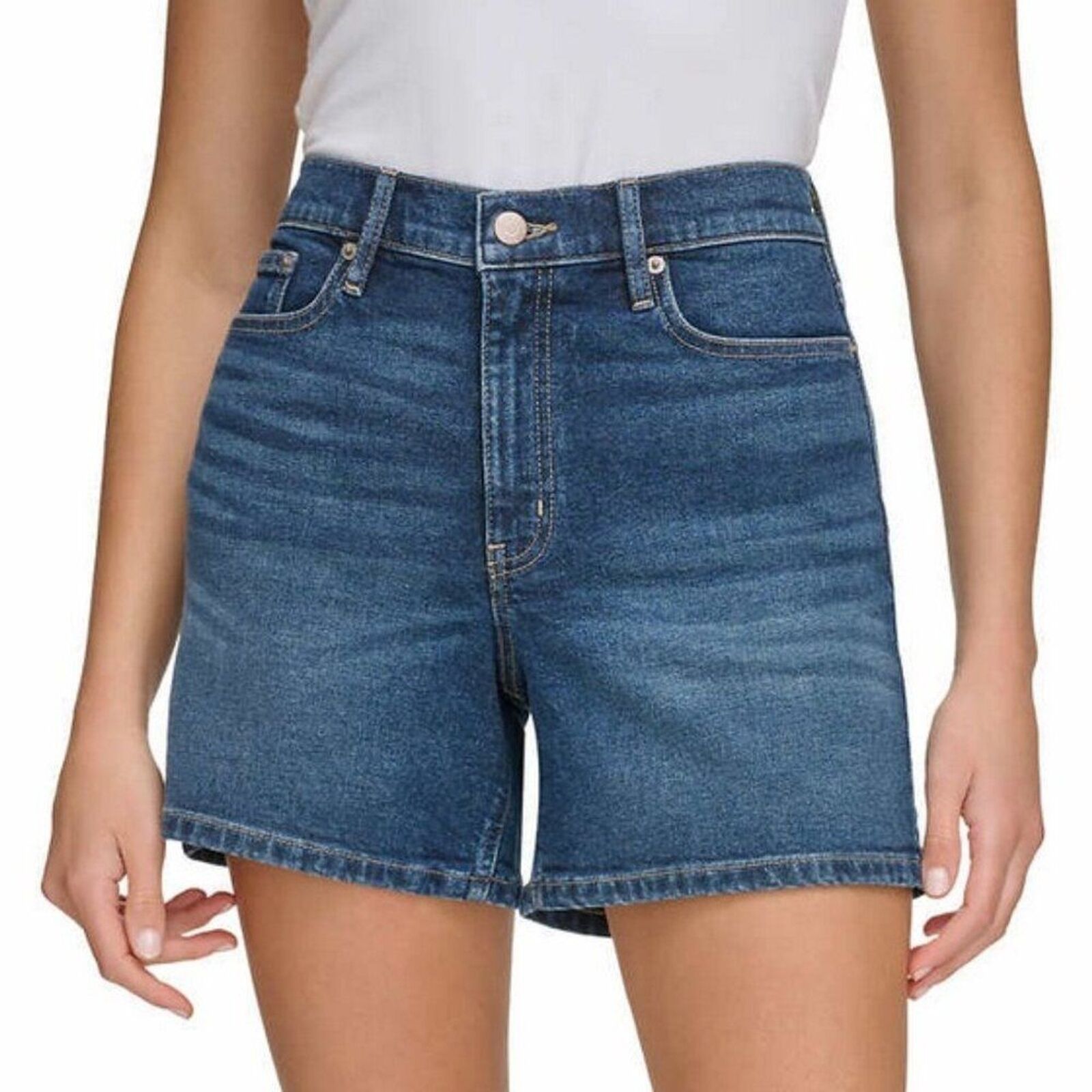 Calvin Klein Jeans Ladies' Denim Short Dark Blue Nwt